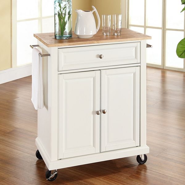 Crosley Wood Top Kitchen Island Cart