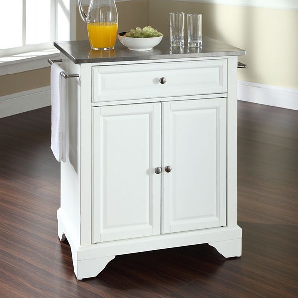 Crosley Furniture Lafayette Stainless, Crosley Kitchen Cart With Stainless Steel Top