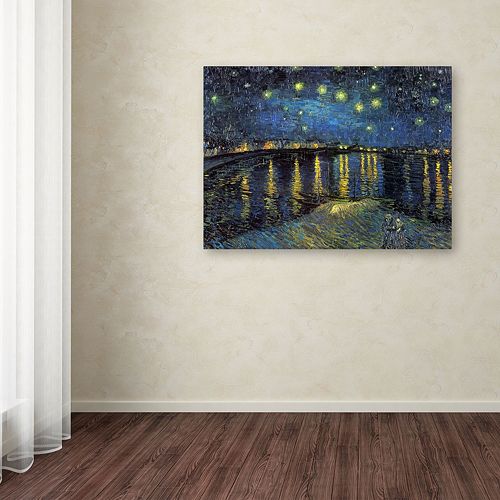 Starry Night II Canvas Wall Art by Vincent van Gogh