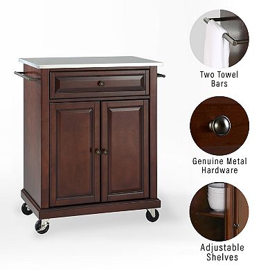 Crosley Stainless Steel Top Kitchen Island Cart