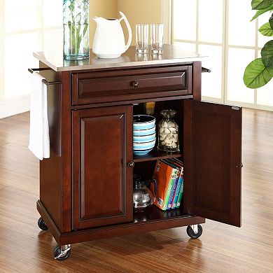 Crosley Furniture Stainless Steel Top Kitchen Island Cart