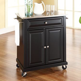 Crosley Stainless Steel Top Kitchen Island Cart