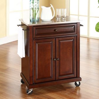 Crosley Stainless Steel Top Kitchen Island Cart
