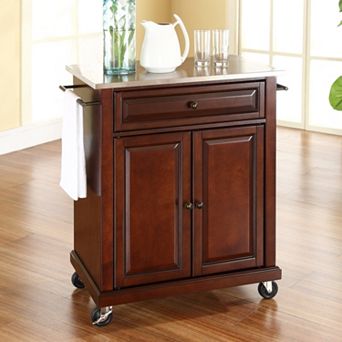 Crosley Stainless Steel Top Kitchen Island Cart