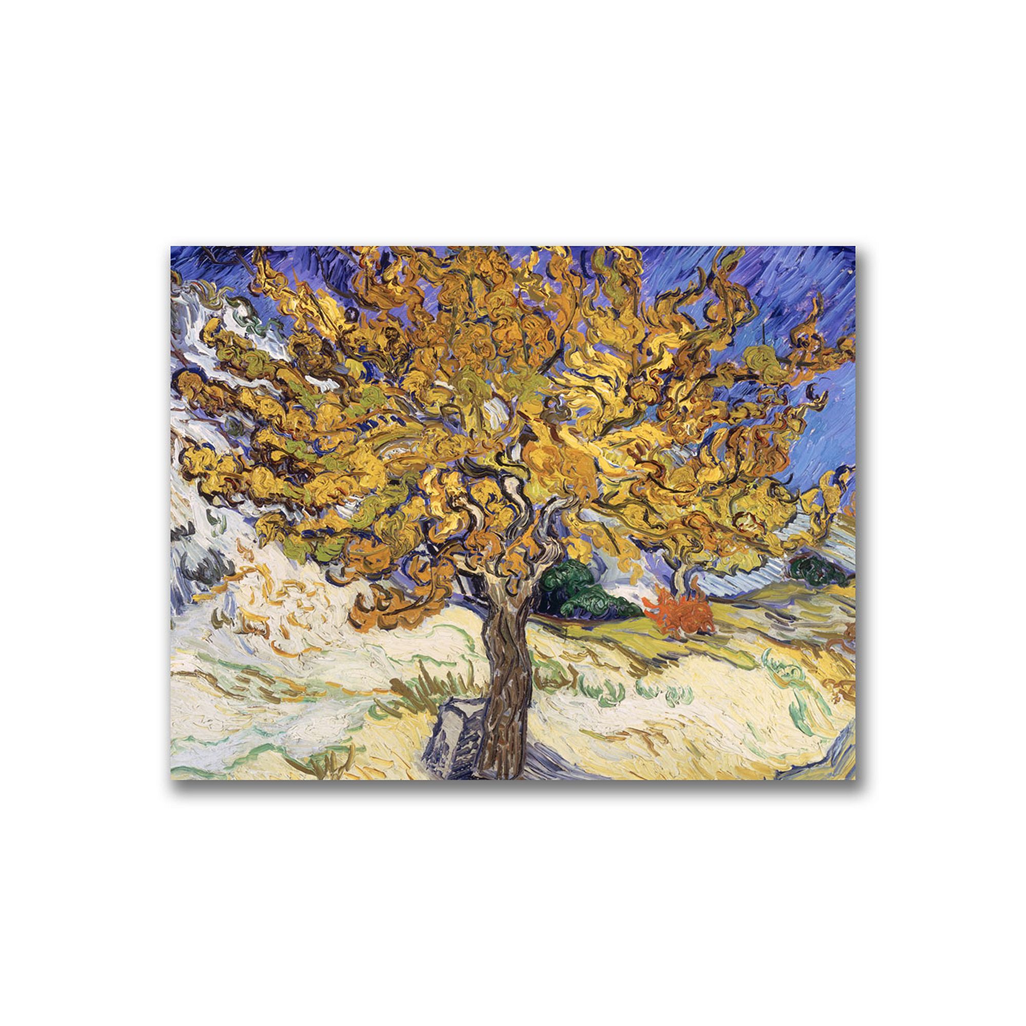 Mulberry Tree, 1889 Canvas Wall Art by Vincent van Gogh, Multicolor
