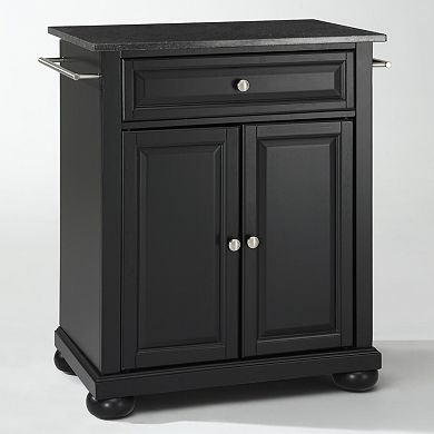 Crosley Furniture Alexandria Black Granite Top Kitchen Island