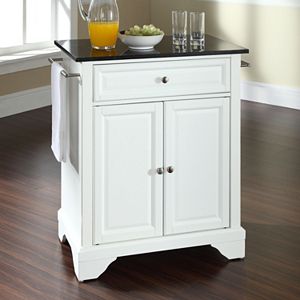 Crosley Furniture LaFayette Black Granite Top Kitchen Island