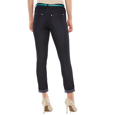 LC Lauren Conrad Cuffed Skinny Jeans Women s