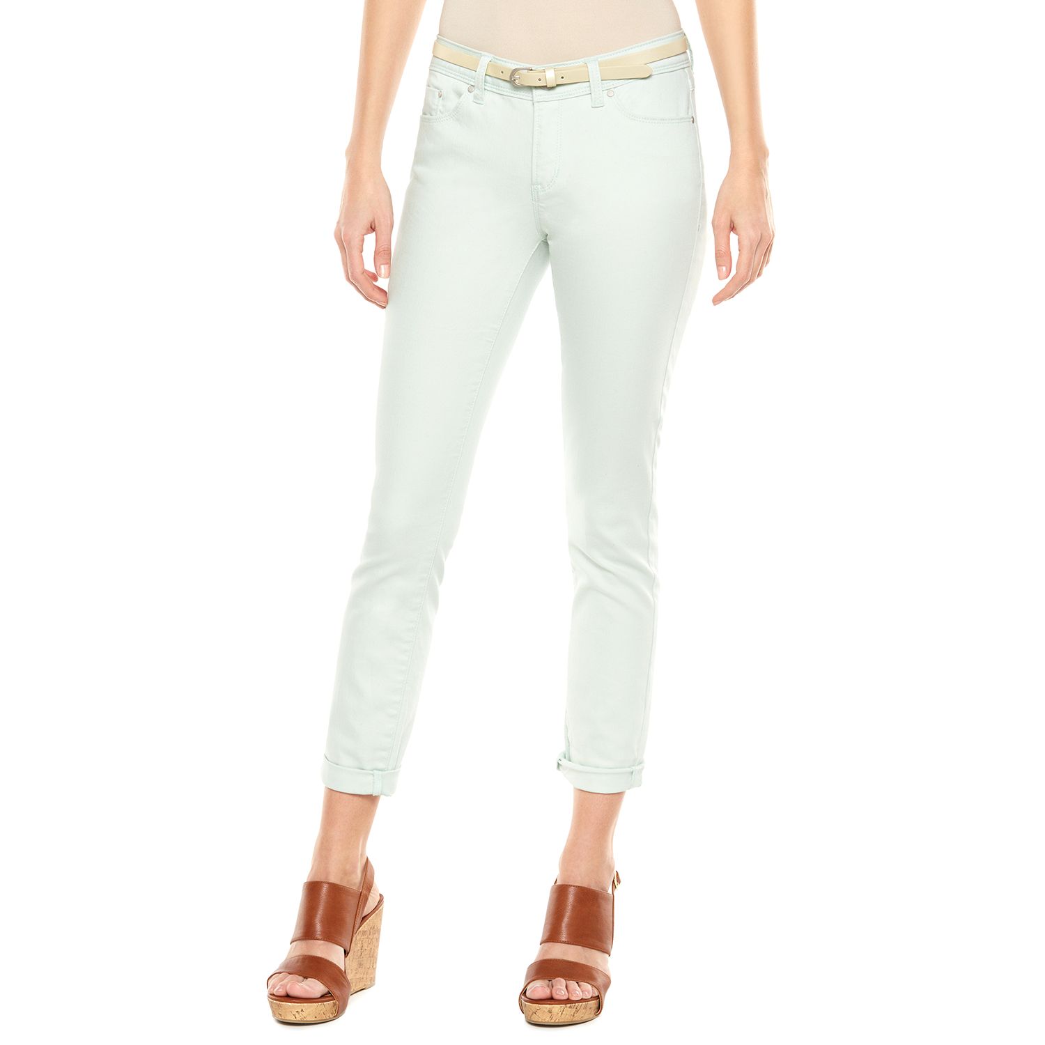 lauren conrad cuffed skinny ankle jeans
