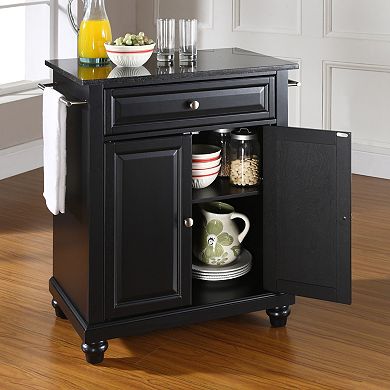 Crosley Furniture Cambridge Black Granite Top Kitchen Island
