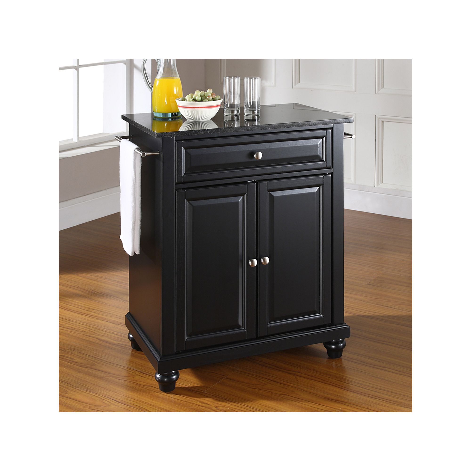 Crosley Furniture Cambridge Black Granite Top Kitchen Island