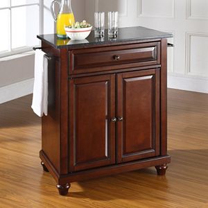 Crosley Furniture Cambridge Black Granite Top Kitchen Island