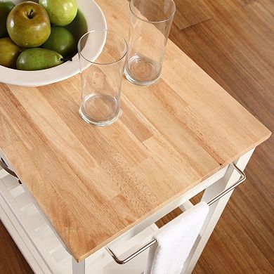 Crosley Wood Top Kitchen Cart
