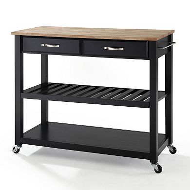 Crosley Furniture Wood Top Kitchen Cart