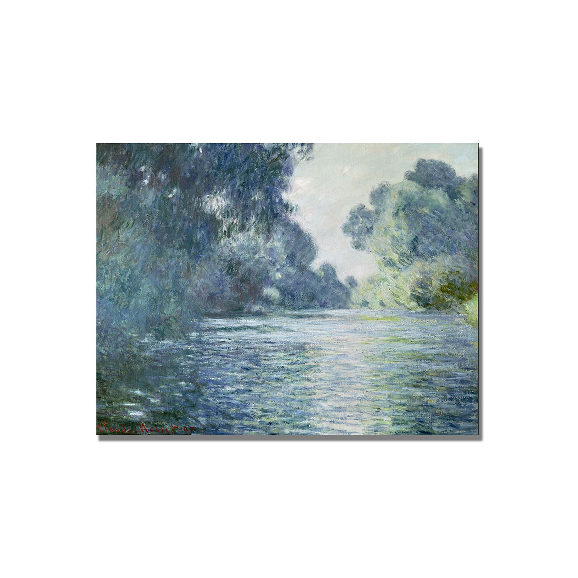 Branch of the Seine Near Giverny Canvas Wall Art by Claude Monet, Mult