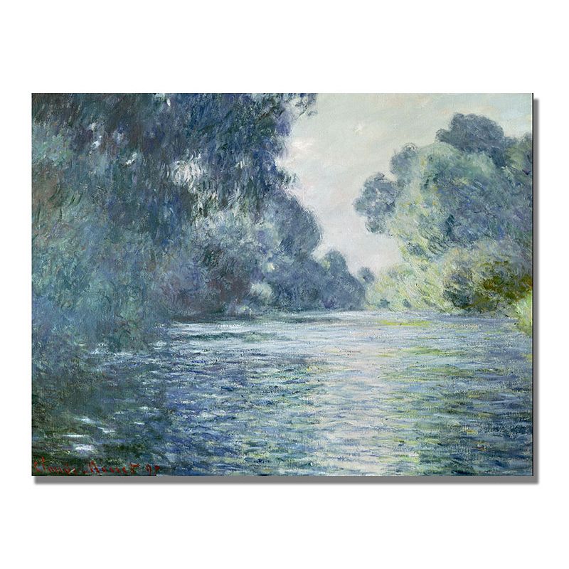 Branch of the Seine Near Giverny Canvas Wall Art by Claude Monet, Mult