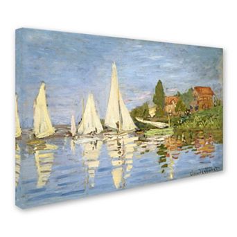 "Regatta at Argenteuil" Canvas Wall Art by Claude Monet
