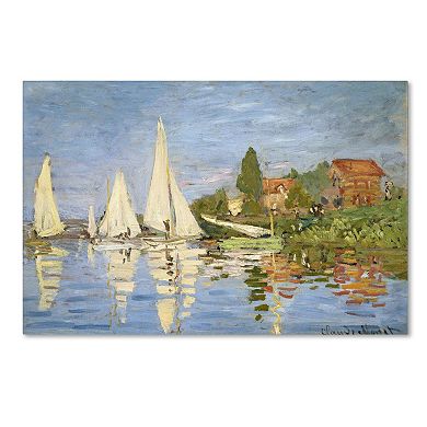 "Regatta at Argenteuil" Canvas Wall Art by Claude Monet