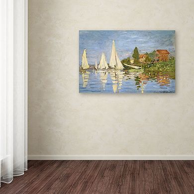 "Regatta at Argenteuil" Canvas Wall Art by Claude Monet