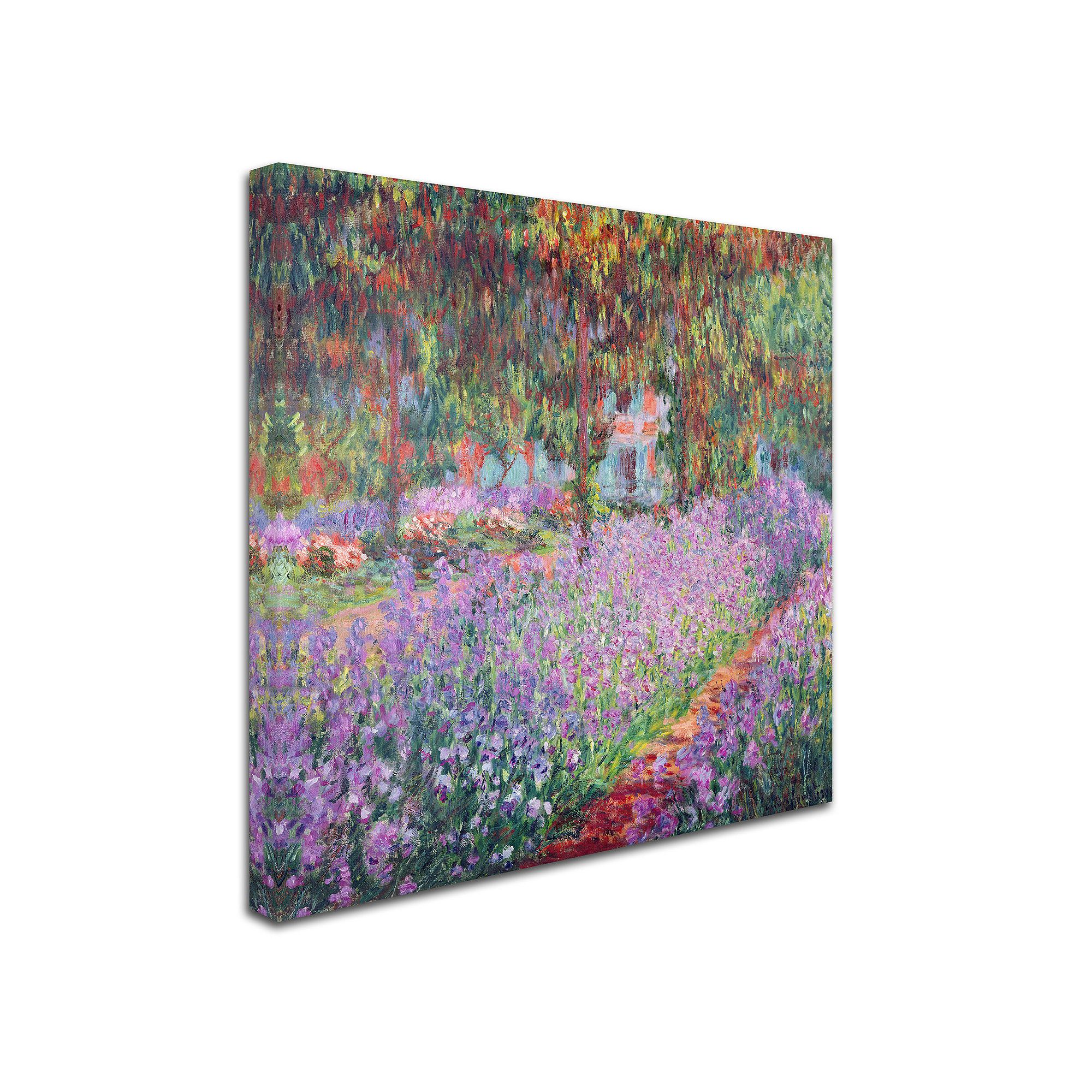 Garden at Giverny Canvas Wall Art by Claude Monet, Multicolor
