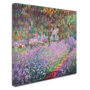 "Garden at Giverny" Canvas Wall Art by Claude Monet