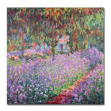 "Garden at Giverny" Canvas Wall Art by Claude Monet