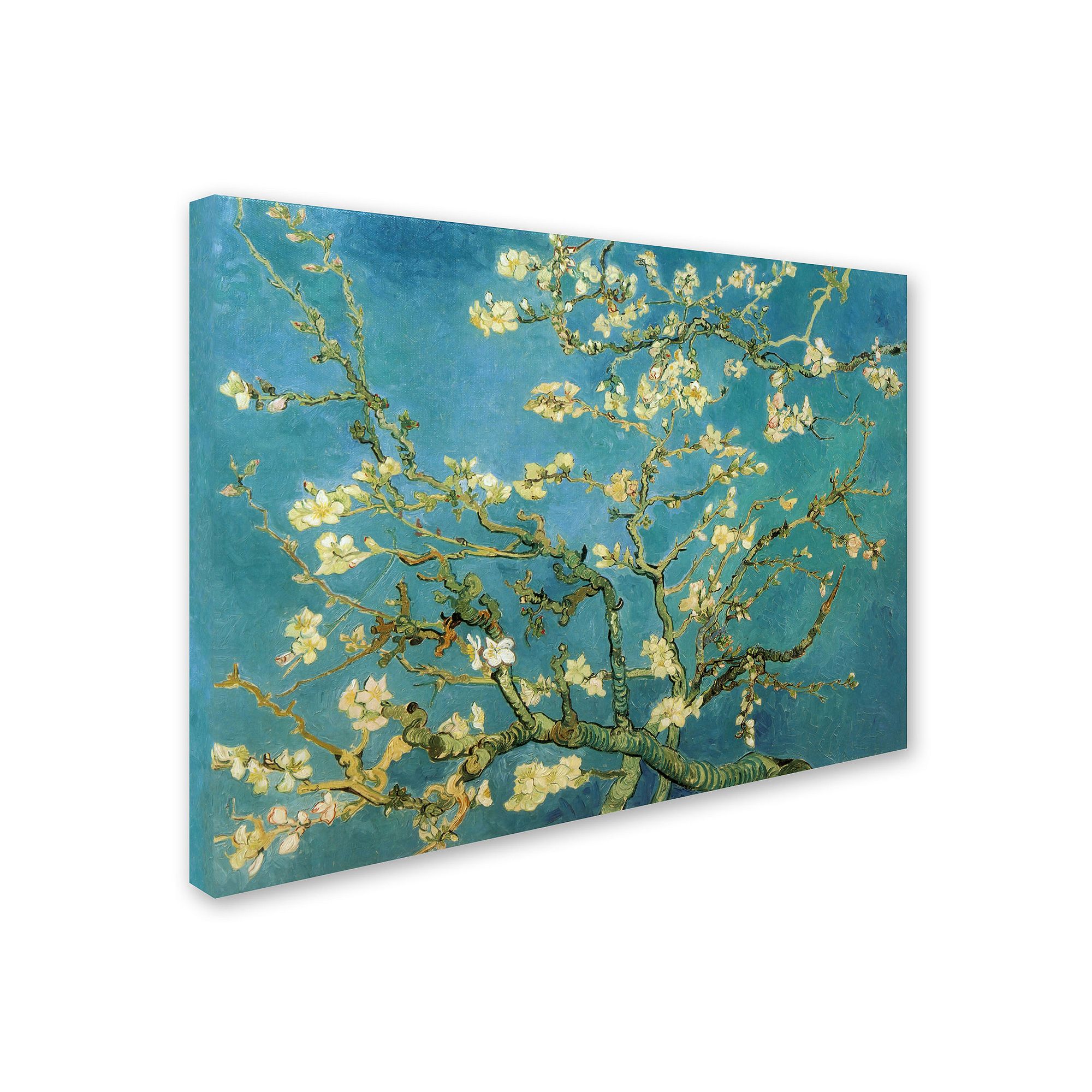 Almond Branches in Bloom Canvas Wall Art by Vincent van Gogh, Multicolo