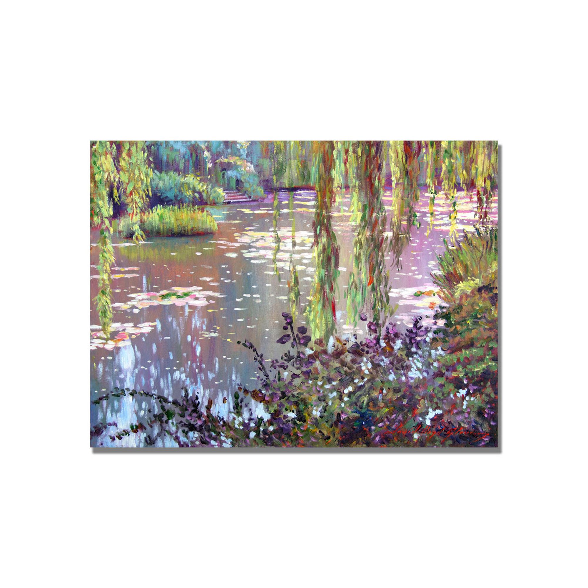 Homage to Monet Canvas Wall Art, Multicolor