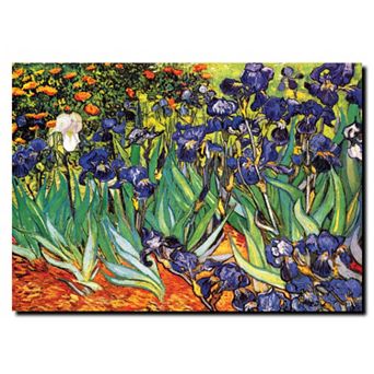 "Irises at Saint-Remy" Canvas Wall Art by Vincent van Gogh