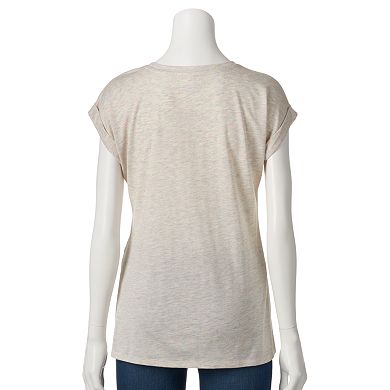 Apt. 9® Slubbed Graphic Tee - Women's