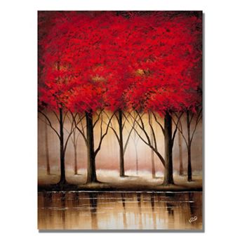 "Serenade in Red" Canvas Wall Art