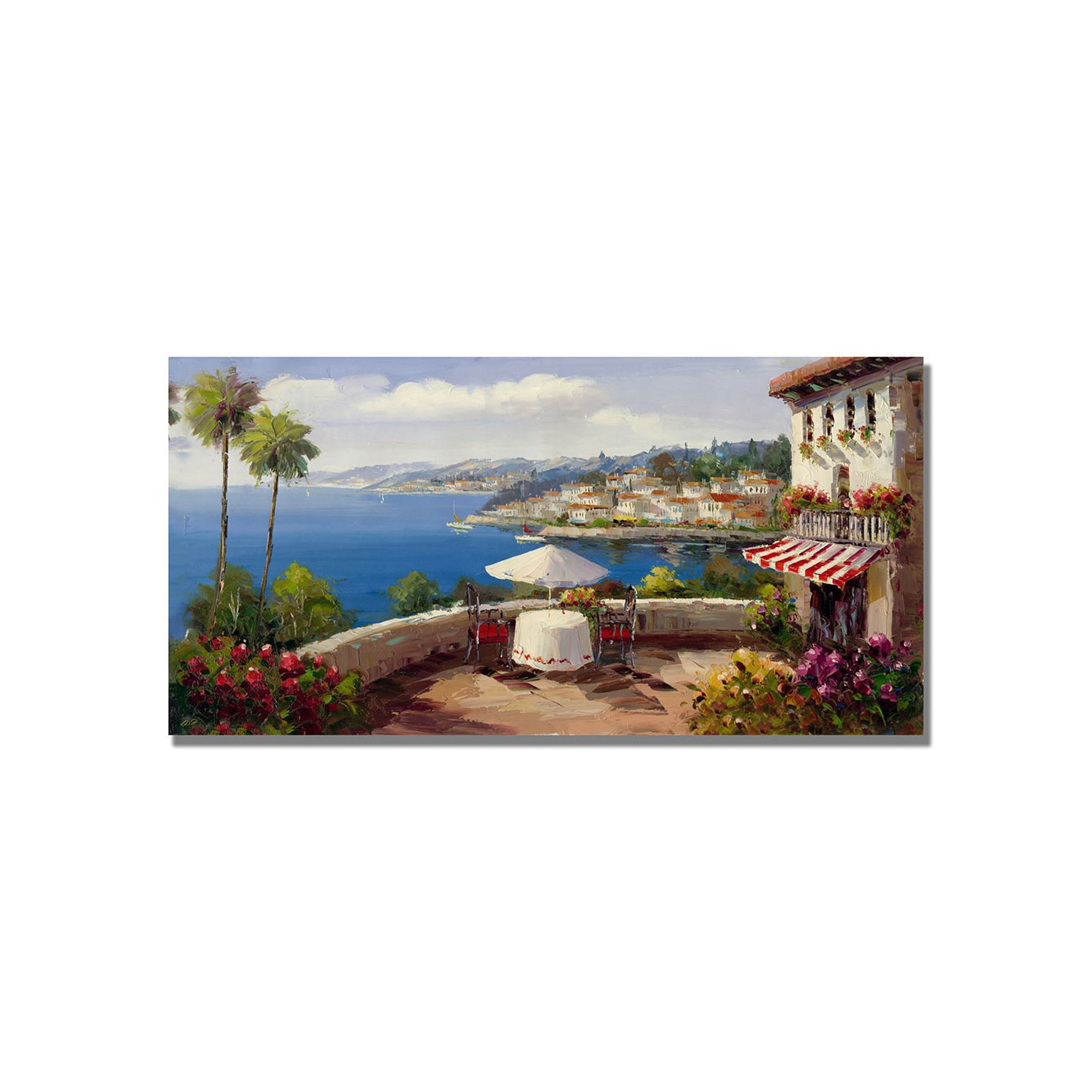 Italian Afternoon Canvas Wall Art, Multicolor