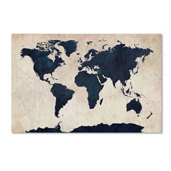 "World Map" Canvas Wall Art