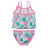Jumping Beans® Flower Tiered Ruffle 2-pc. Tankini Swimsuit Set - Girls 4-7
