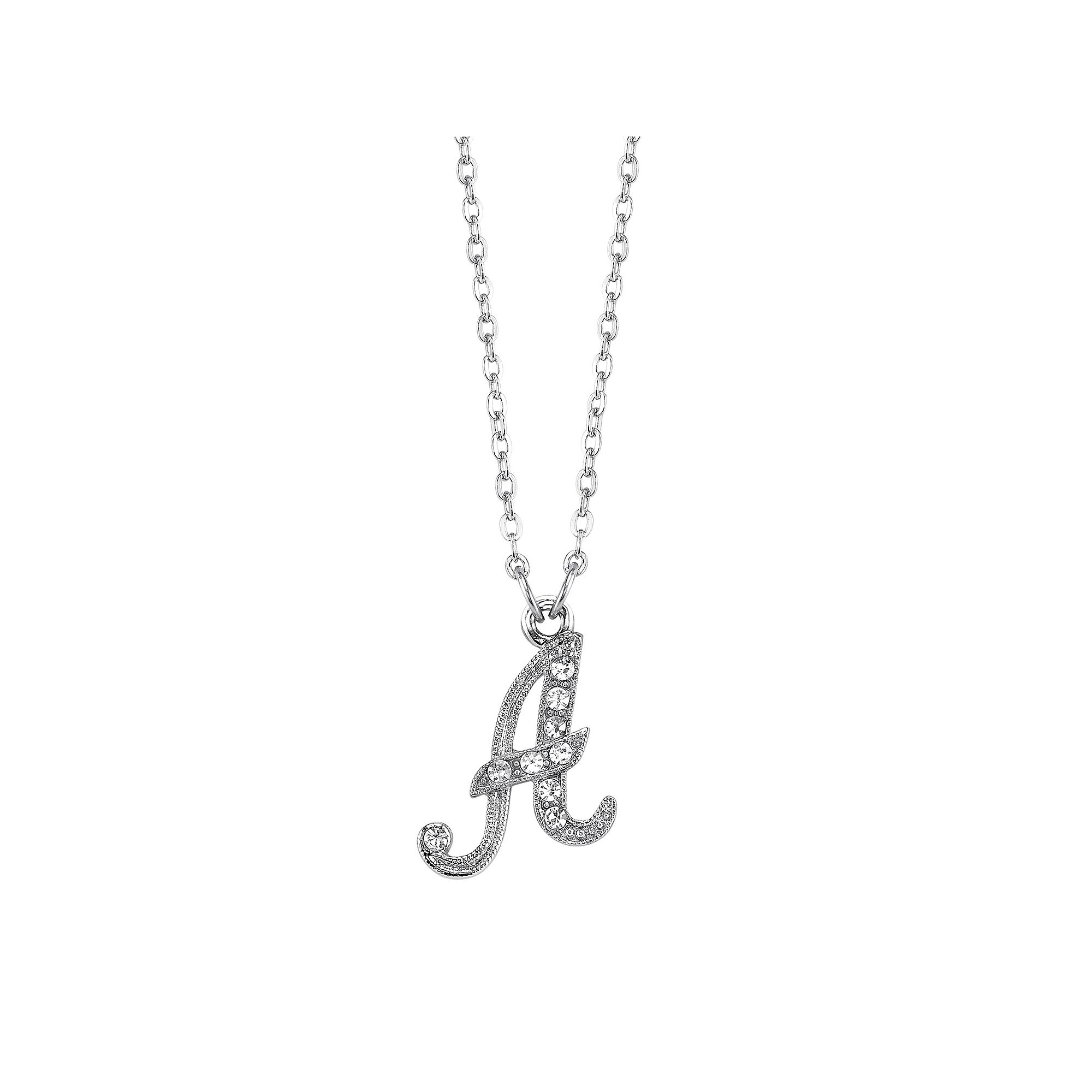 1928 Script Initial Necklace, Womens, Size: 16