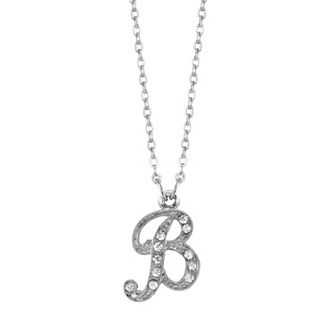 1928 Script Initial Necklace