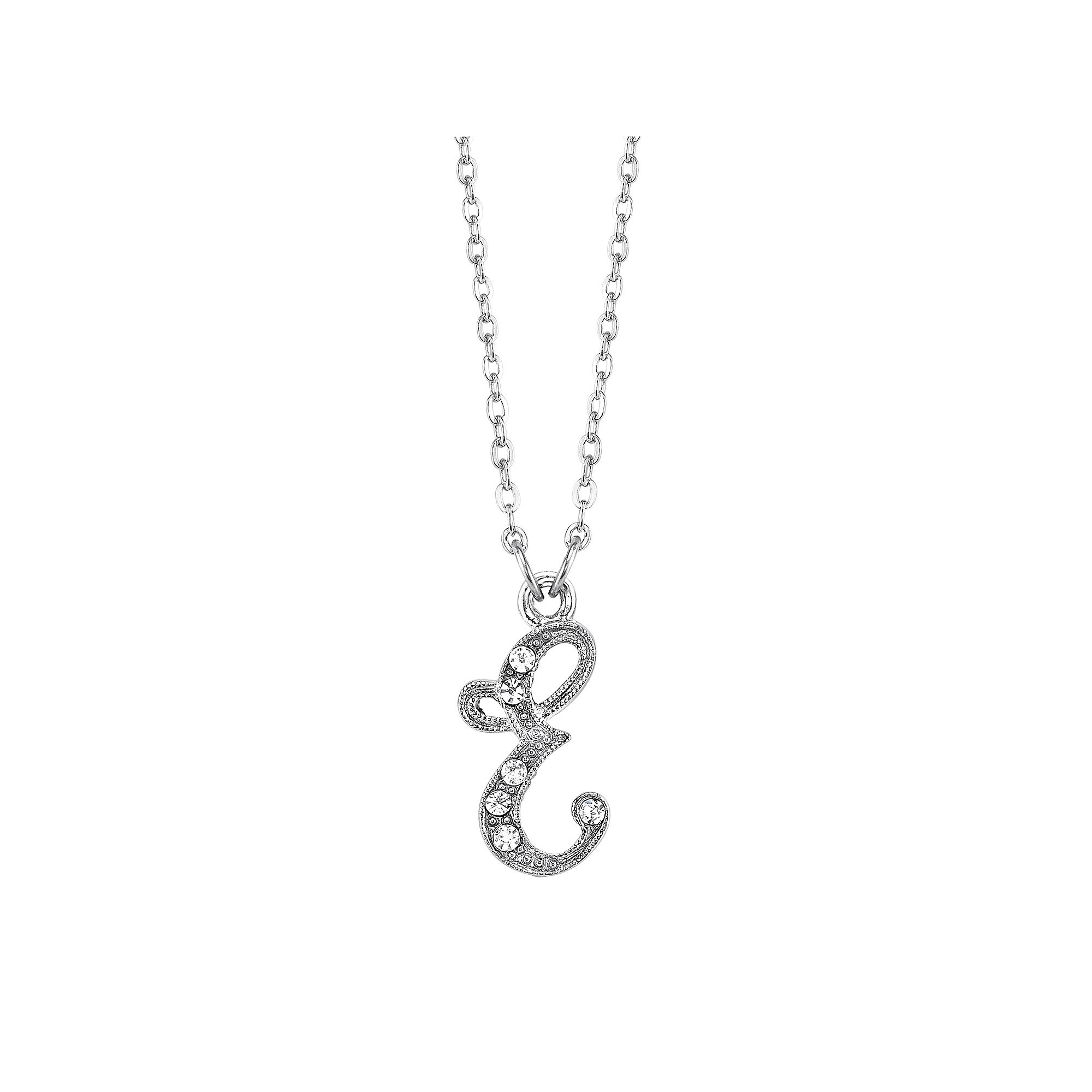 1928 Script Initial Necklace, Womens, Size: 16