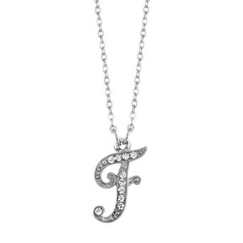 1928 Script Initial Necklace