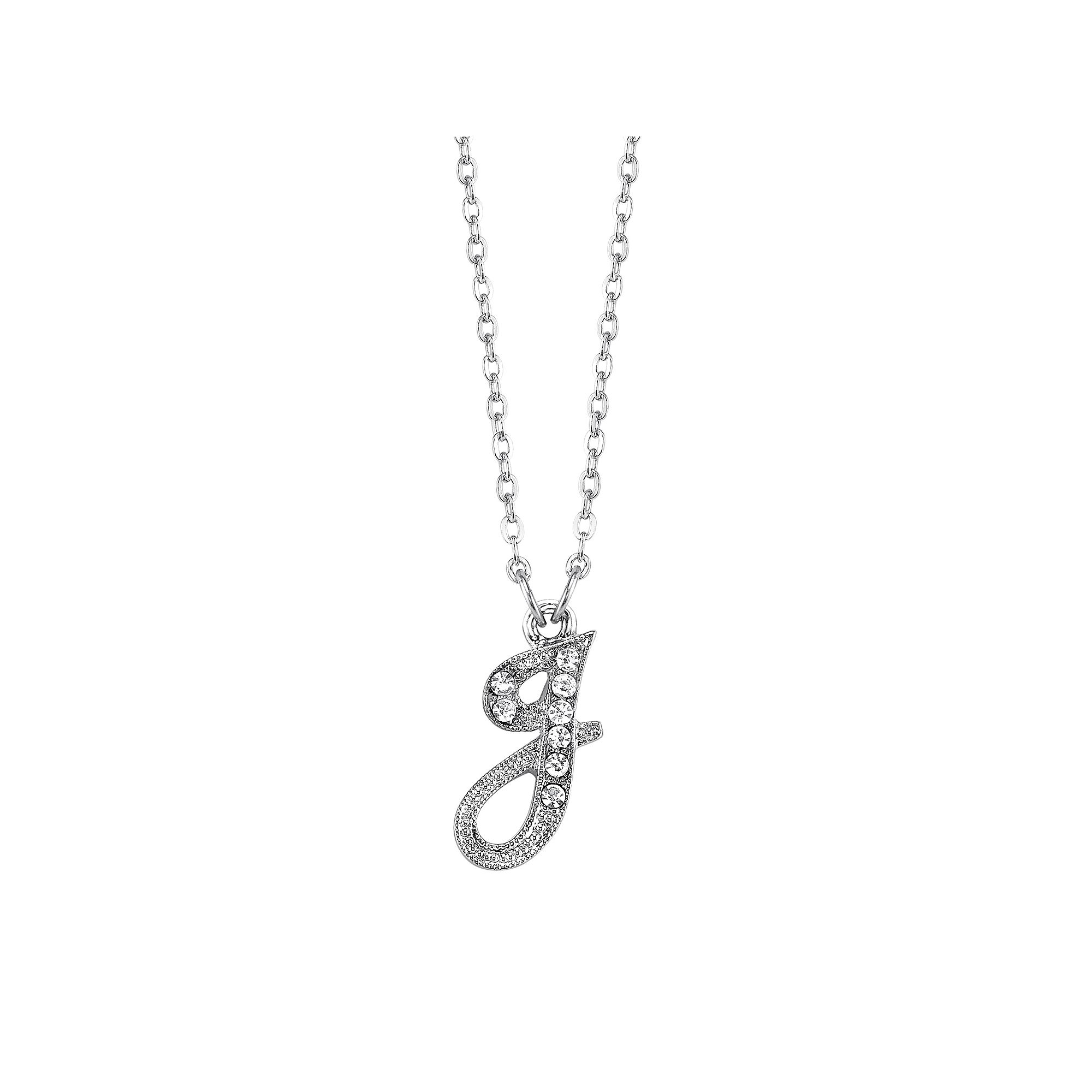 1928 Script Initial Necklace, Womens, Size: 16, J