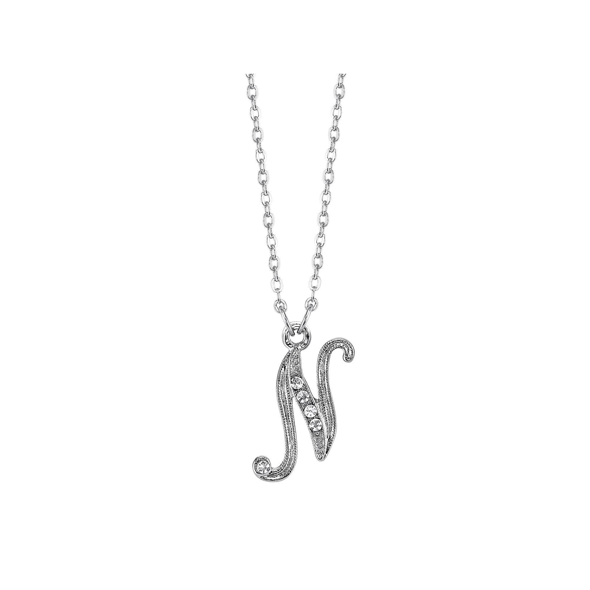1928 Script Initial Necklace, Womens, Size: 16