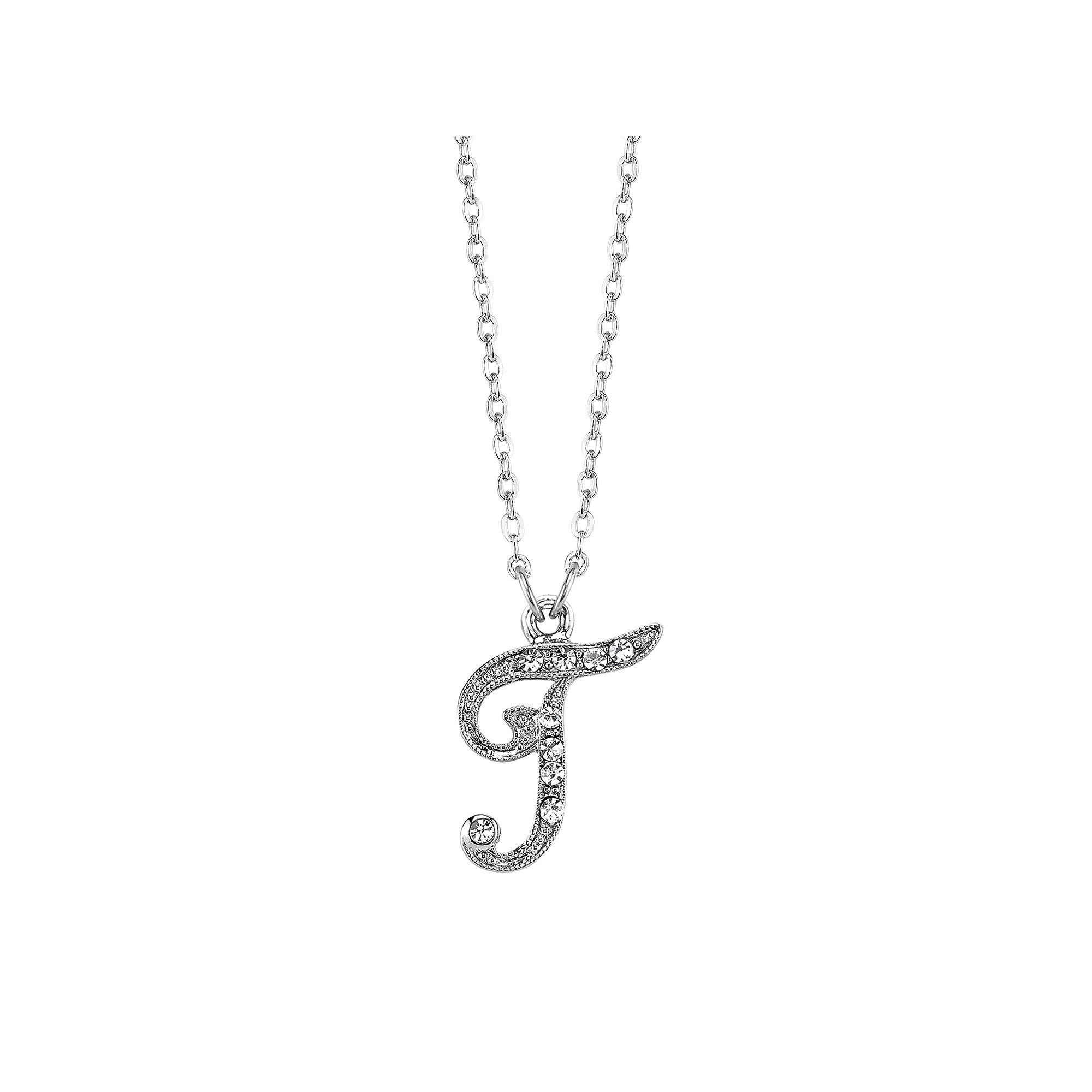 1928 Script Initial Necklace, Womens, Size: 16