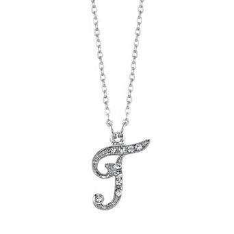 1928 Script Initial Necklace