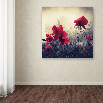 "Red for Love" Canvas Wall Art