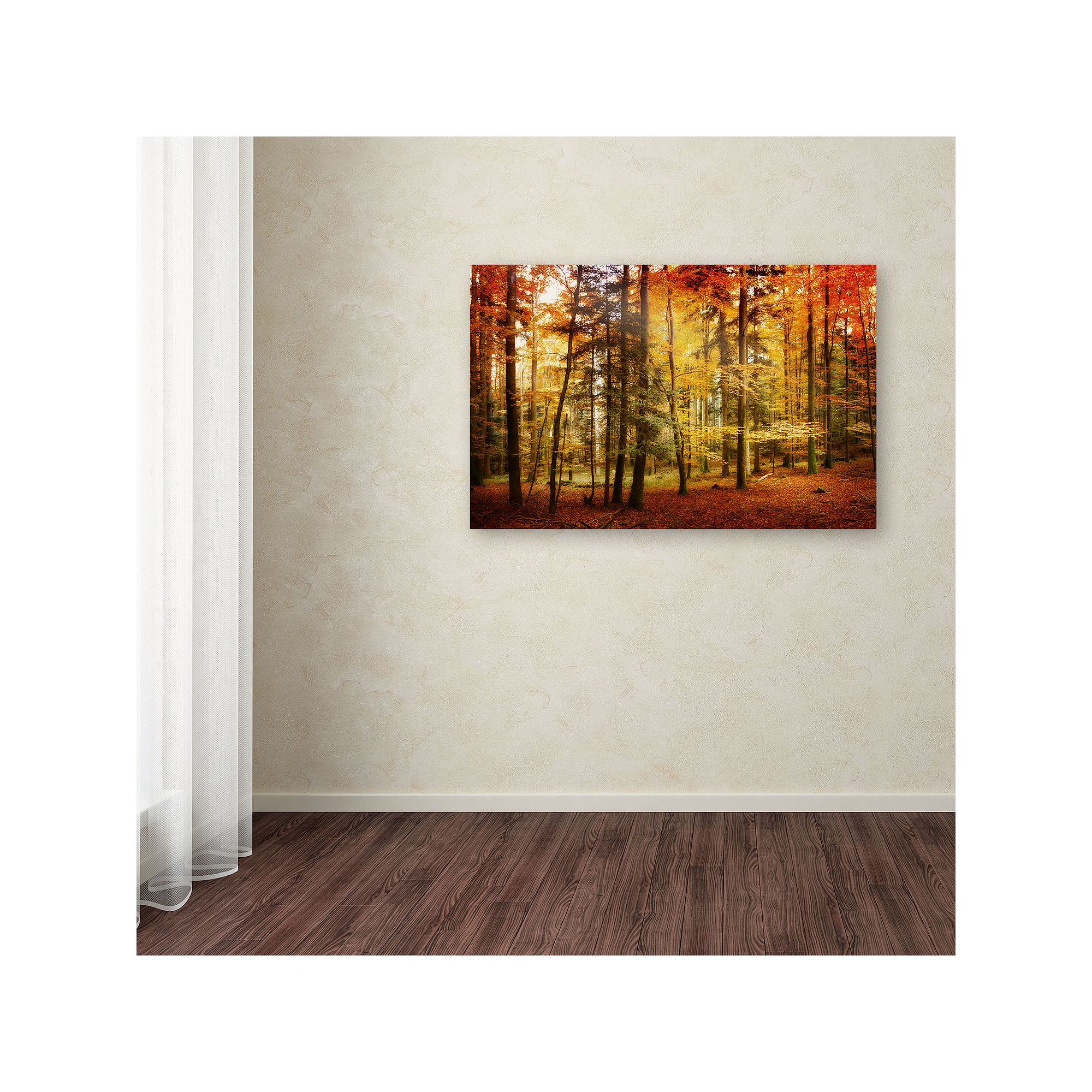 Brilliant Fall Color Canvas Wall Art, Multicolor