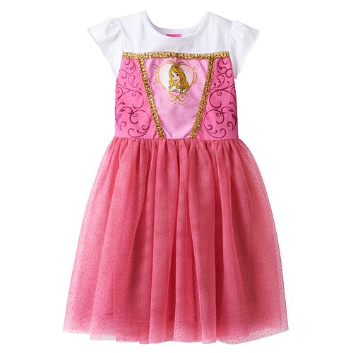 Disney Princess Aurora Dress Girls 4 6x