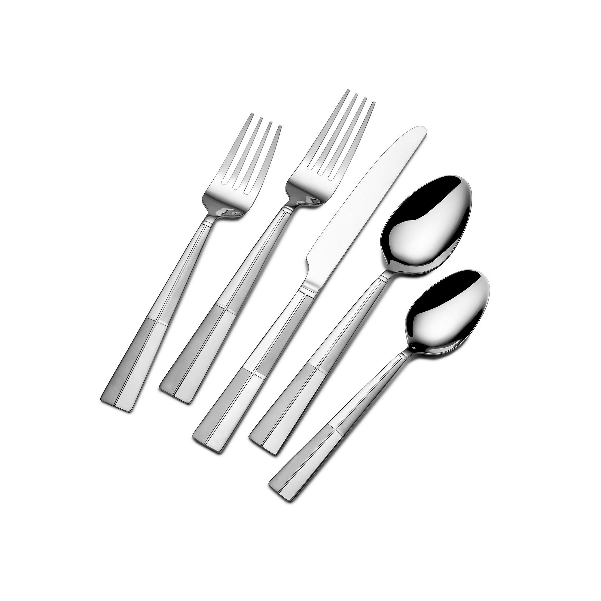 International Arabesque Frost 20-pc. Flatware Set, Silver