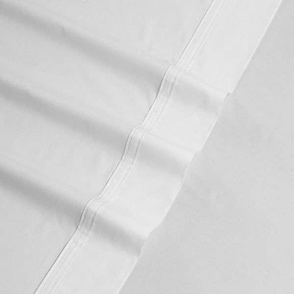 Tribeca Living Solid 300-Thread Count Egyptian Cotton Percale Deep ...