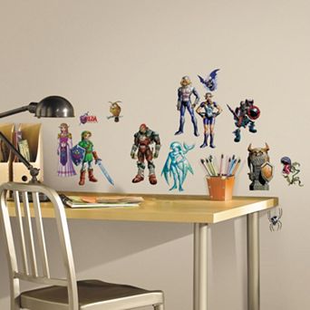 Zelda Ocarina of Time 3D Peel & Stick Wall Decal Set