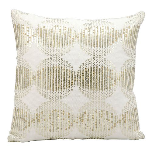 Kathy Ireland Sphere Sequin Throw Pillow