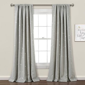 Lush Decor Set Star Blackout Window Curtains Set - 63" x 52"